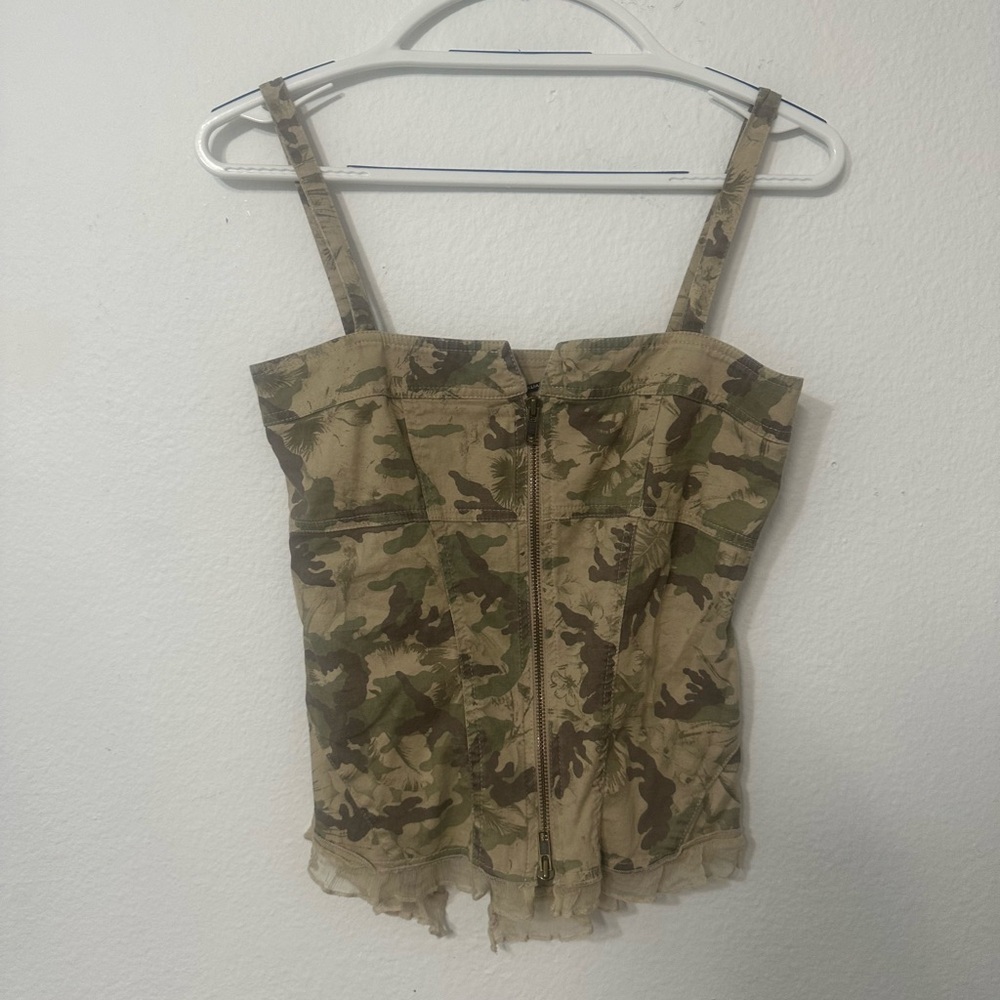 Camo Corset Top – Compagna Italiana (Size Small)